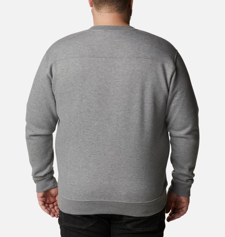 Men's Columbia Hart Mountain II Crew Sweatshirts Grey | Plus Size CA-AA03L
